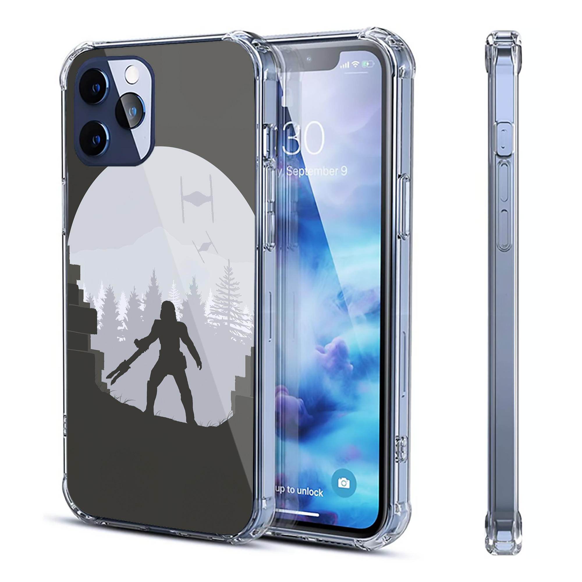 （画像用） スター・ウォーズ Star Wars 【iPhone 12シリーズ対応】透明スマホケース（クリアソフトケース）
